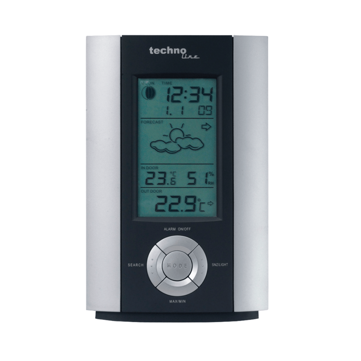 Weather Station - Inc. Outdoor sensor - Weather forecast/conditions - D ...