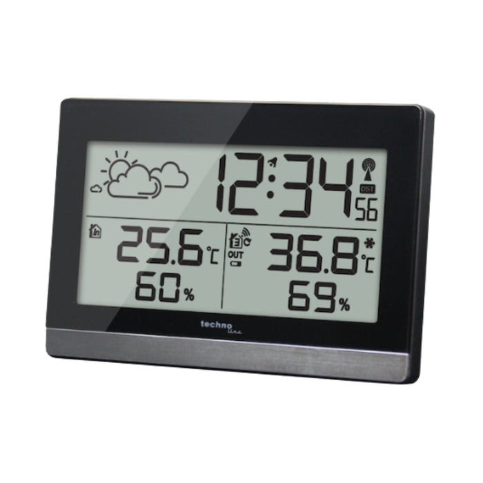 Digital Radio Controlled Clock - Thermometer / Hygrometer - Technoline WS 9255