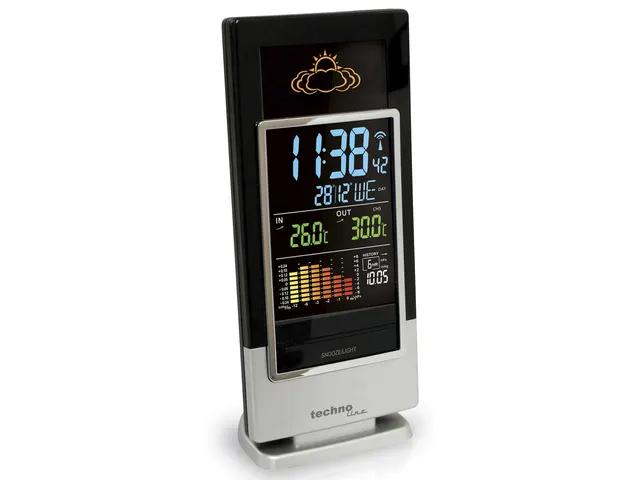 Weerstation Technoline WS 6520 173x140x27mm zwart/zilver met 1 buitens