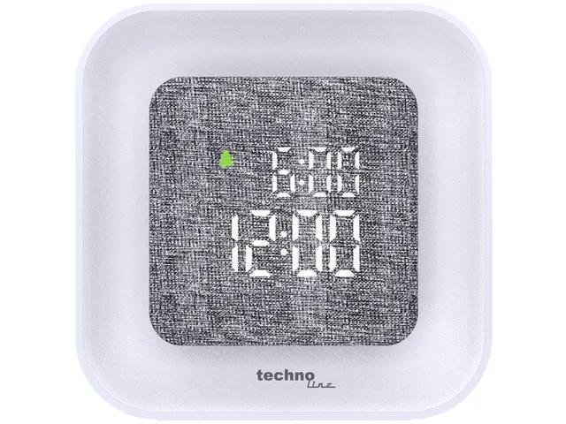 Wekker Technoline WT 485 98x98x39mm wit