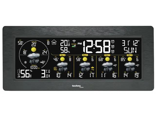Weerstation Technoline WD 3050 232x100x42mm zwart met 1 buitensensor