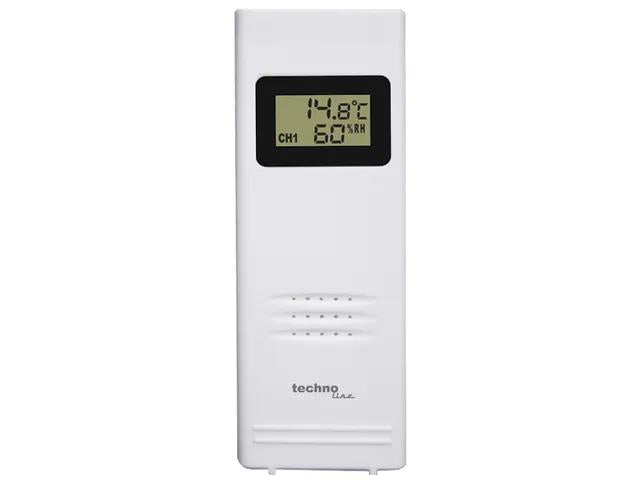 Weerstation Technoline WS 6458 83x152x36 mm zwart met 1 buitensensor