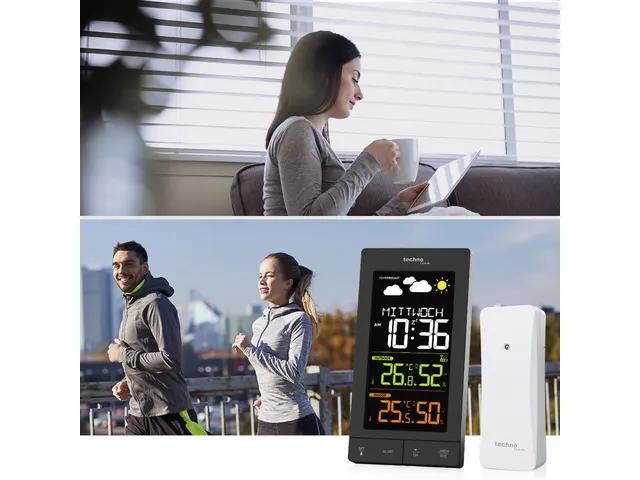 Weerstation Technoline WS 6458 83x152x36 mm zwart met 1 buitensensor