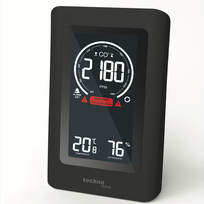 Luftqualitätsmessgerät mit CO2-Messgerät, Temperaturmessgerät, Feuchtigkeitsmessgerät. Am besten getestet.