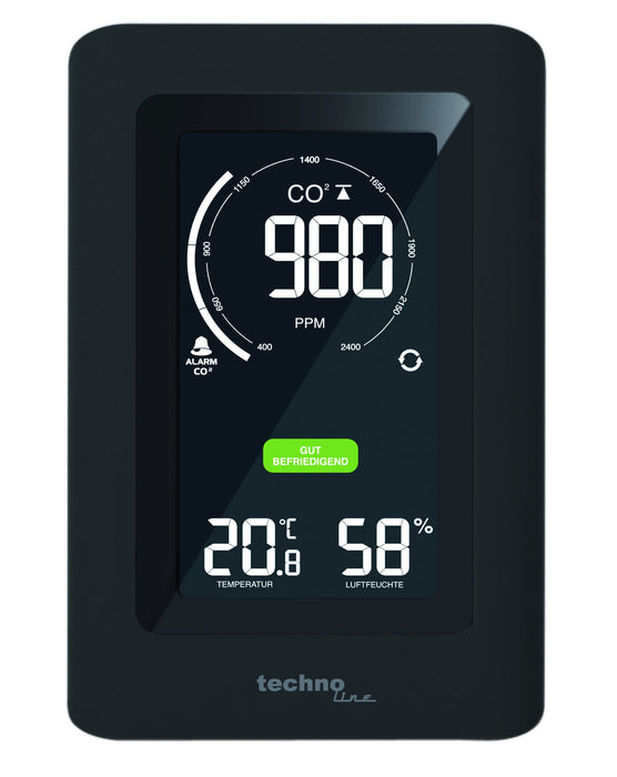 Doe alles met mijn kracht verdrievoudigen Certificaat Luchtkwaliteit CO2 Meter - Thermometer /Hygrometer - Technoline WL 103 —  Technoline Store