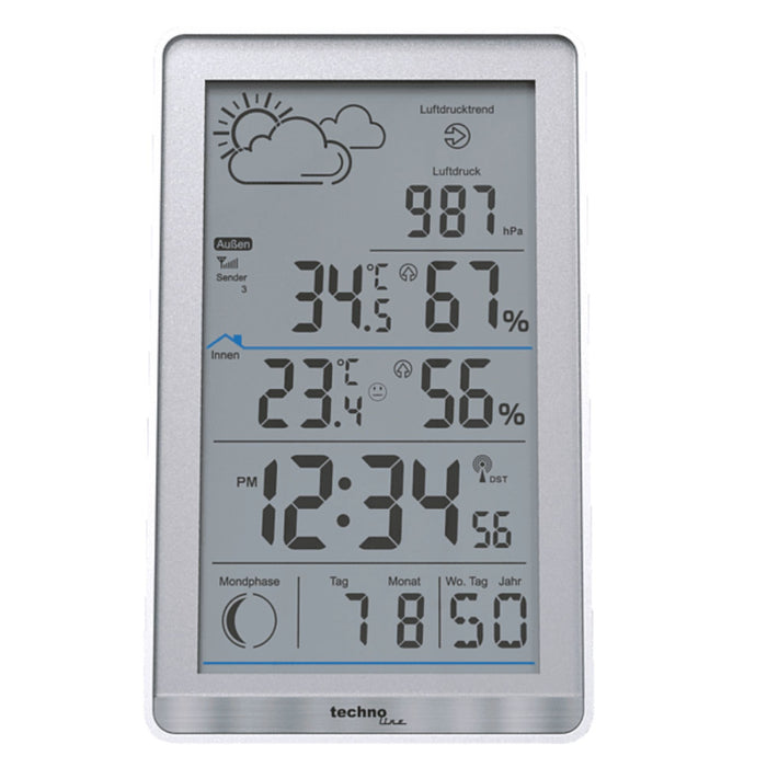 Digitale thermometer / hygrometer weerstation - Technoline WS 9218