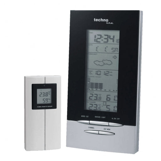 Techno Line - Technoline WA 1040 thermomètre environnement Thermomètre  liquide Intérieur & extérieur Blanc - Thermomètre connecté - Rue du Commerce