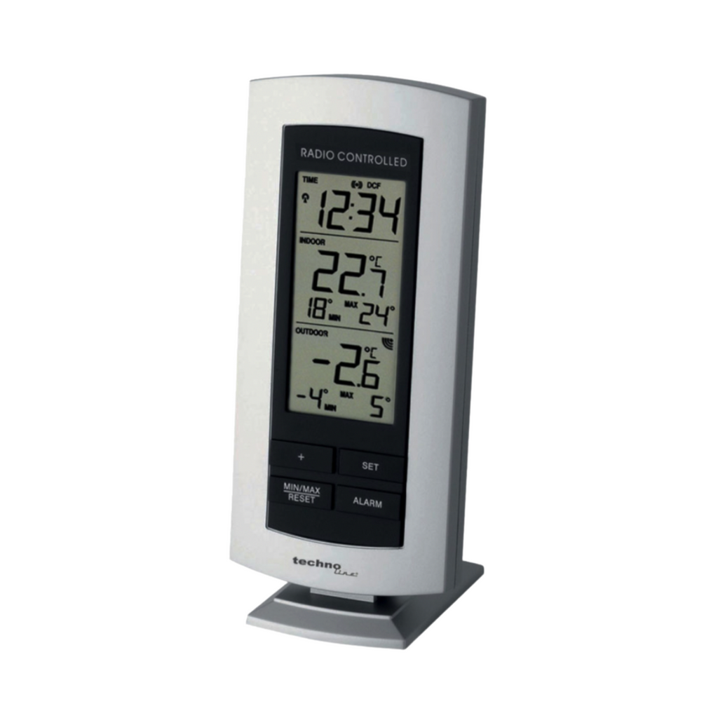 Weather Station 3 Wireless Sensors, DCF Radio Controlled Clock – Gain  Express