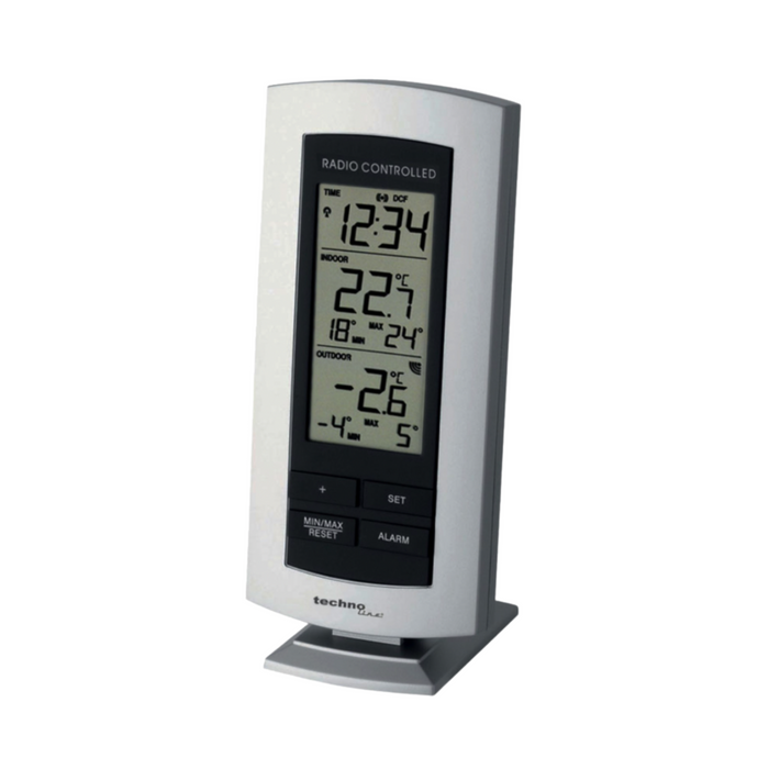 Weather station - Including outdoor sensor - Radio-controlled alarm clock - Indoor and outdoor temperature display - Alarm function - Technoline WS 9140-IT