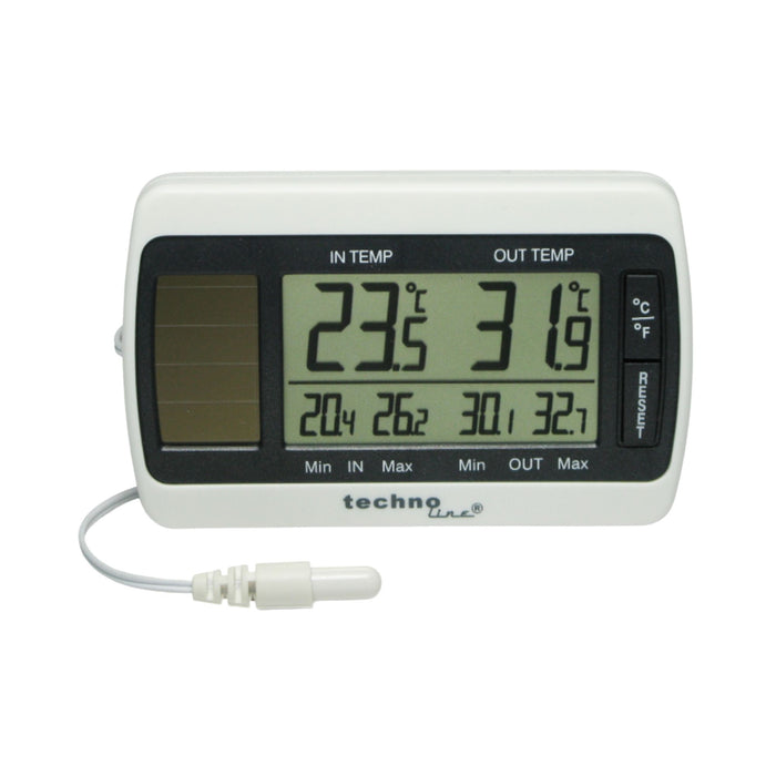 Digitale weerstation - thermometer - op zonne-energieWeerstation - Technoline WS 7008