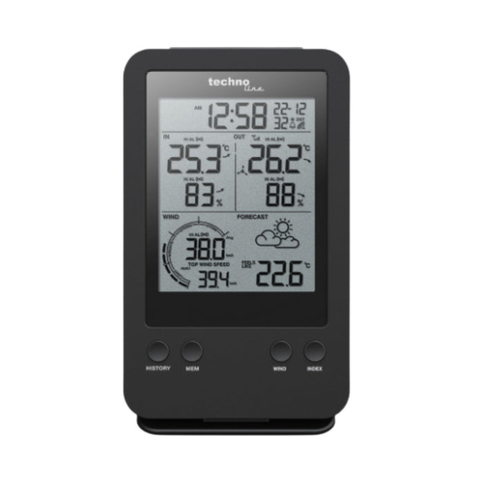 Digitale Funkuhr Wetterstation - Innen- und Außentemperaturanzeige - Technoline WS 9008