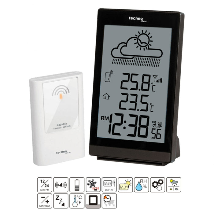 Digitale thermometer / hygrometer weerstation - Technoline WS 9251