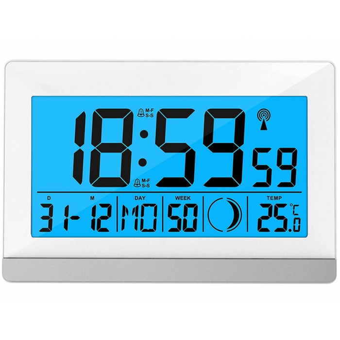 Radio controlled alarm clock - Date - Temperature/Weather conditions - Alarm clock function - Technoline WS 8056