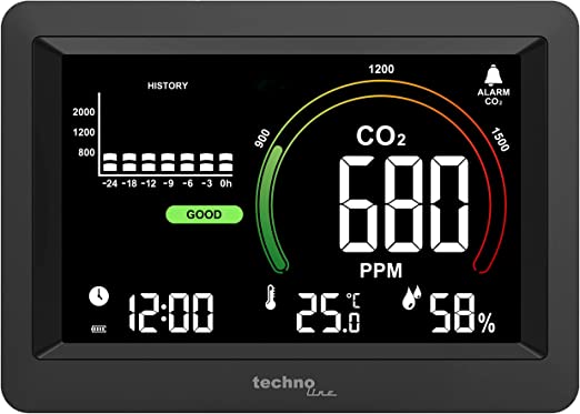 Luchtkwaliteit CO2 Meter - Technoline WL 1028