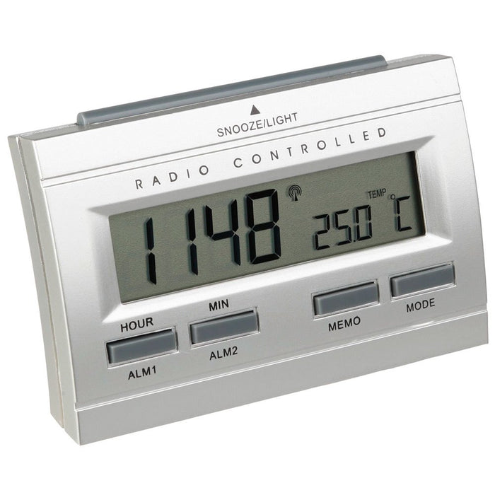 Radio controlled alarm clock - Date and Temperature display - Technoline WT 87